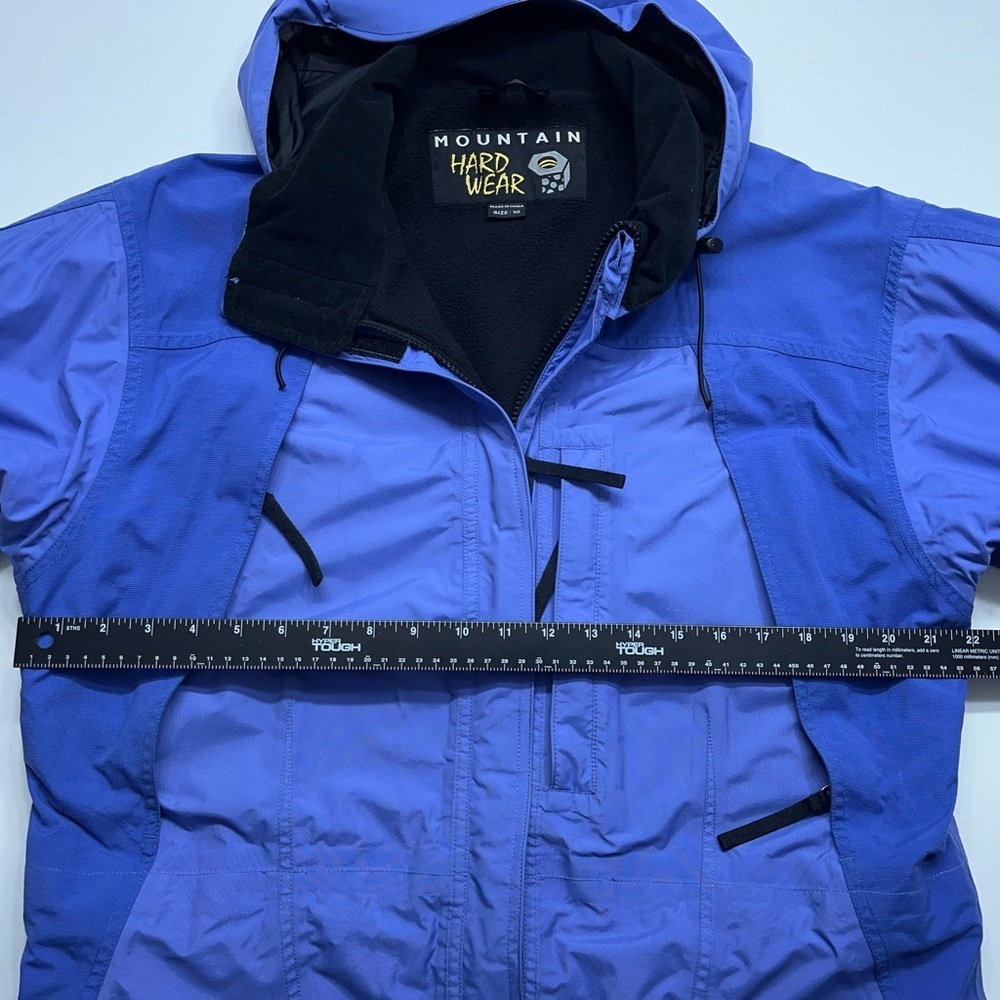 MOUNTAIN HARDWEAR Conduit Ski Jacket Womens Size 10 Blue Hooded Heavy Insulated - Picture 8 of 16
